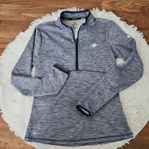 Nike Women's Heathered Blue Long Sleeve Top